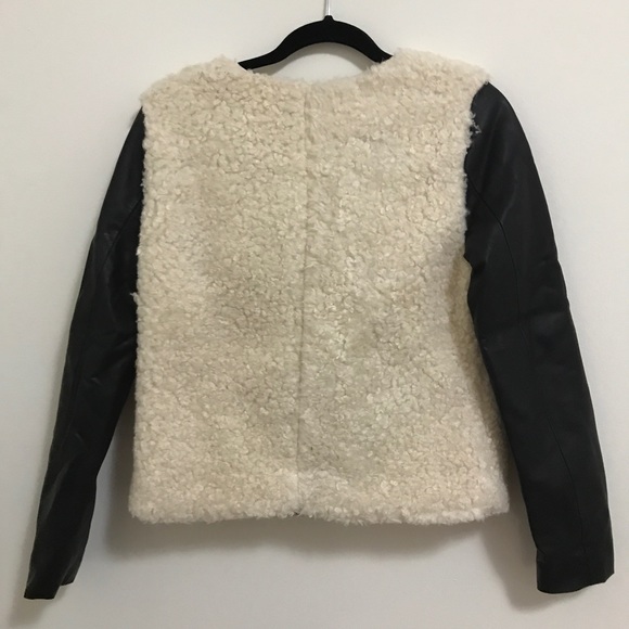 American Eagle Sherpa and leather jacket - Picture 2 of 2